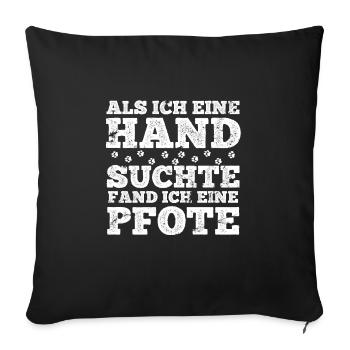Hund Rüde Depression Hundebesitzer Hundeliebe - Sofakissenbezug 45 x 45 cm - Schwarz - Vorne