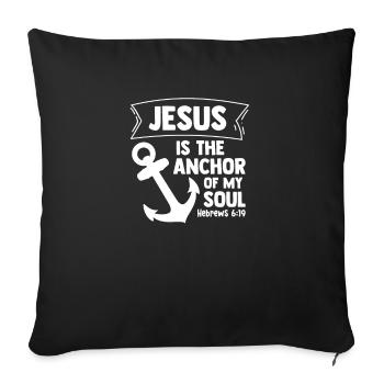 Christianity Christians Faith Churches Christ Bible - Sofa pillowcase 17,3'' x 17,3'' (45 x 45 cm) - black - Front