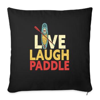 SUP Paddle Board Paddleboard - Housse de coussin décorative 45 x 45 cm - noir - Devant