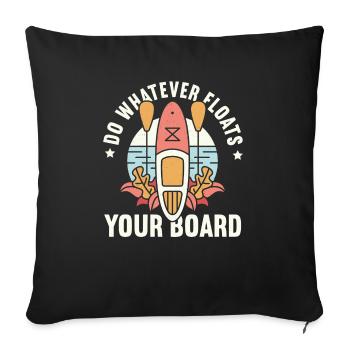 SUP Paddle Board Paddleboard - Housse de coussin décorative 45 x 45 cm - noir - Devant