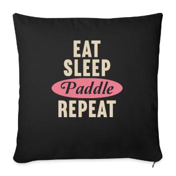 SUP Paddle Board Paddleboarding - Sofa pillowcase 17,3'' x 17,3'' (45 x 45 cm) - black - Front