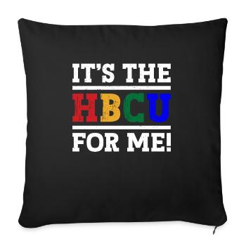 Hbcu Clothing Historic Black College - Sofa pillowcase 17,3'' x 17,3'' (45 x 45 cm) - black - Front