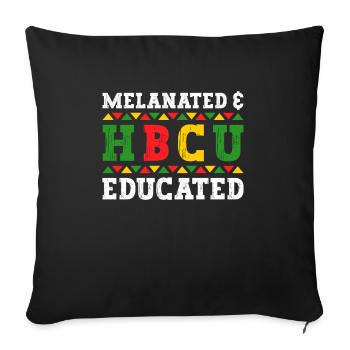 Hbcu Clothing Historic Black College - Sofa pillowcase 17,3'' x 17,3'' (45 x 45 cm) - black - Front