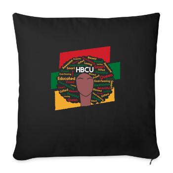 Hbcu Clothing Historic Black College - Sofa pillowcase 17,3'' x 17,3'' (45 x 45 cm) - black - Front