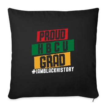 Hbcu Clothing Historic Black College - Sofa pillowcase 17,3'' x 17,3'' (45 x 45 cm) - black - Front