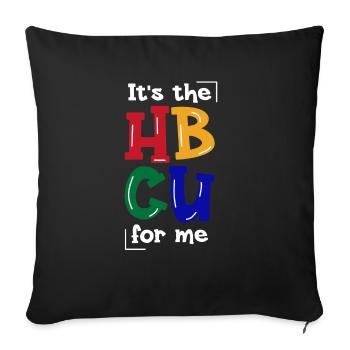 Hbcu Clothing Historic Black College - Sofa pillowcase 17,3'' x 17,3'' (45 x 45 cm) - black - Front
