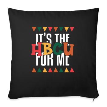 Hbcu Clothing Historic Black College - Housse de coussin décorative 45 x 45 cm - noir - Devant