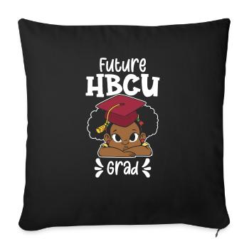 Hbcu Clothing Historic Black College - Sofa pillowcase 17,3'' x 17,3'' (45 x 45 cm) - black - Front