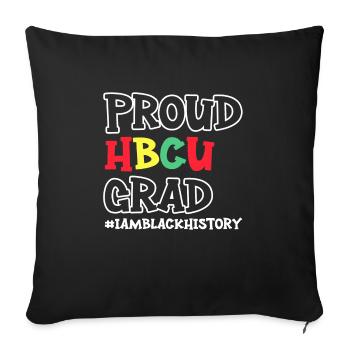 Hbcu Clothing Historic Black College - Sofa pillowcase 17,3'' x 17,3'' (45 x 45 cm) - black - Front