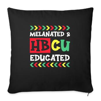 Hbcu Clothing Historic Black College - Sofa pillowcase 17,3'' x 17,3'' (45 x 45 cm) - black - Front