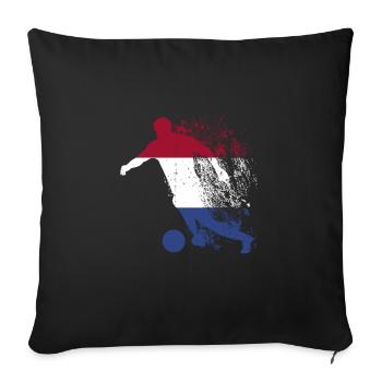 Équipe nationale des Pays-Bas - Housse de coussin décorative 45 x 45 cm - noir - Devant