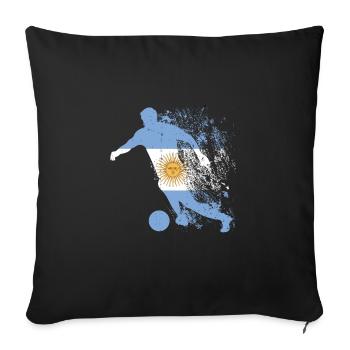National Team Argentina World Cup - Sofa pillowcase 17,3'' x 17,3'' (45 x 45 cm) - black - Front