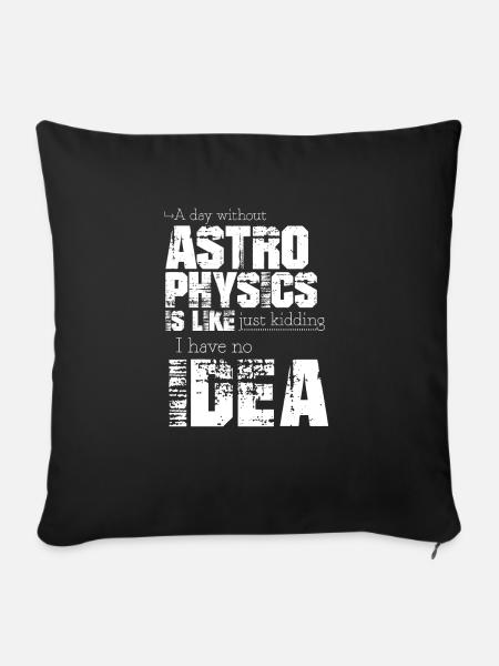 Astrophysik - Sofakissenbezug 45 x 45 cm - Schwarz