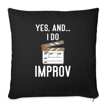 Actress Drama Broadway Musical Theater - Sofa pillowcase 17,3'' x 17,3'' (45 x 45 cm) - black - Front