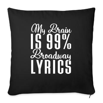 Actrice Drame Broadway Musical Theater - Housse de coussin décorative 45 x 45 cm - noir - Devant