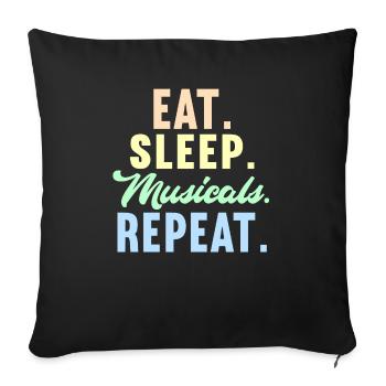 Actrice Drame Broadway Musical Theater - Housse de coussin décorative 45 x 45 cm - noir - Devant