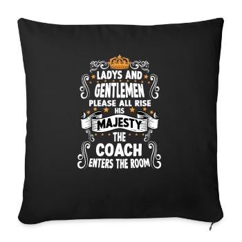 Trainer T Fun Quote Trainer - Sofa pillowcase 17,3'' x 17,3'' (45 x 45 cm) - black - Front