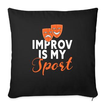 Actrice Drame Broadway Musical Theater - Housse de coussin décorative 45 x 45 cm - noir - Devant