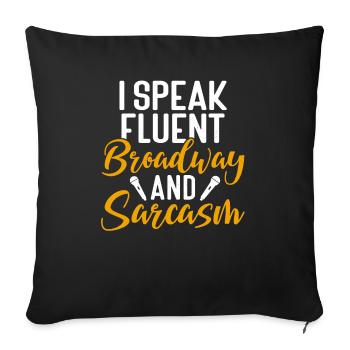 Actrice Drame Broadway Musical Theater - Housse de coussin décorative 45 x 45 cm - noir - Devant