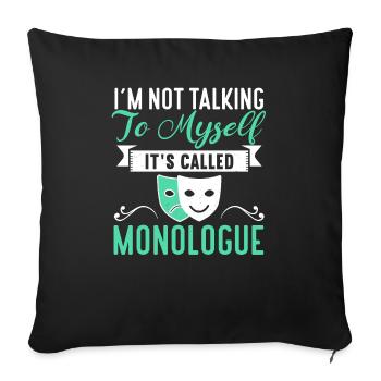 Actrice Drame Broadway Musical Theater - Housse de coussin décorative 45 x 45 cm - noir - Devant