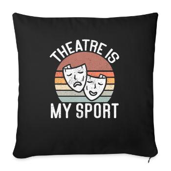 Actrice Drame Broadway Musical Theater - Housse de coussin décorative 45 x 45 cm - noir - Devant