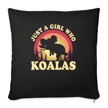 KOALAS BEST FRIEND - Sofa pillowcase 17,3'' x 17,3'' (45 x 45 cm) - black - Front