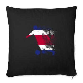 National team Costa Rica Football World Cup - Sofa pillowcase 17,3'' x 17,3'' (45 x 45 cm) - black - Front