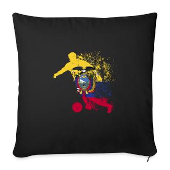 National Team Ecuador Football World Cup - Sofa pillowcase 17,3'' x 17,3'' (45 x 45 cm) - black - Front