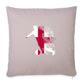 Équipe nationale Angleterre - Housse de coussin décorative 45 x 45 cm - taupe clair - Devant