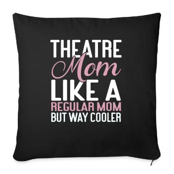 Actress Drama Broadway Musical Theater - Sofa pillowcase 17,3'' x 17,3'' (45 x 45 cm) - black - Front