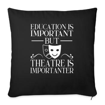 Actrice Drame Broadway Musical Theater - Housse de coussin décorative 45 x 45 cm - noir - Devant