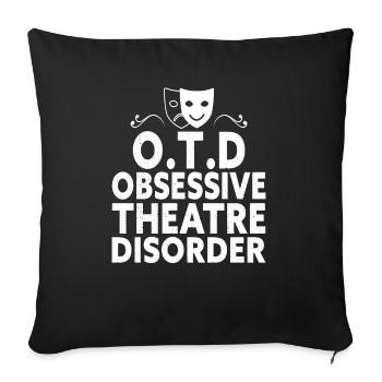 Actrice, Drame, Broadway, Comédie musicale - Housse de coussin décorative 45 x 45 cm - noir - Devant
