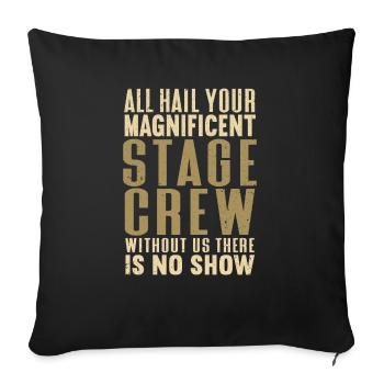 Actrice, Drame, Broadway, Comédie musicale - Housse de coussin décorative 45 x 45 cm - noir - Devant