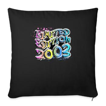 Limited Edition 2003 Graffiti - Sofa pillowcase 17,3'' x 17,3'' (45 x 45 cm) - black - Front