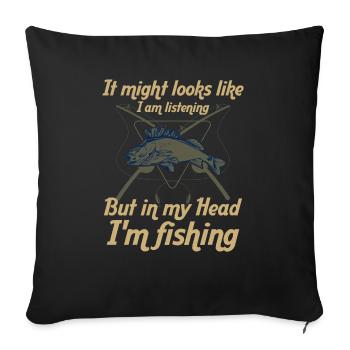 It may look like I'm - Sofa pillowcase 17,3'' x 17,3'' (45 x 45 cm) - black - Front