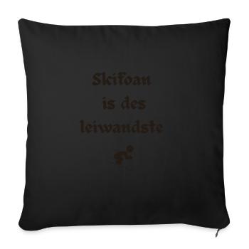 Skifoan - Sofakissenbezug 45 x 45 cm - Schwarz - Vorne