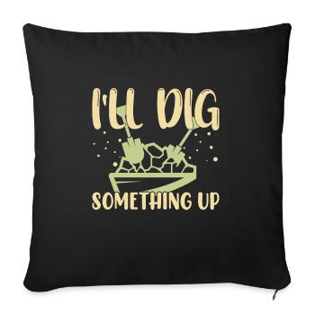 Gold Panning Gold Panning Gold Prospectors Gold Diggers - Sofa pillowcase 17,3'' x 17,3'' (45 x 45 cm) - black - Front