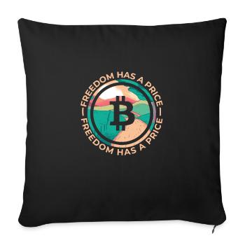 Hodler Bitcoin BTC Crypto Miner - Housse de coussin décorative 45 x 45 cm - noir - Devant