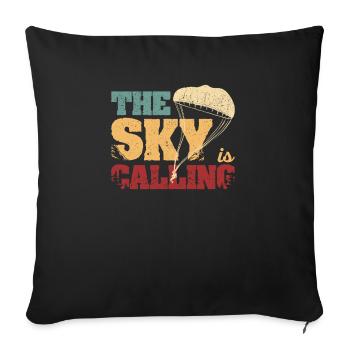 Fallschirmspringen Fallschirmspringen Adrenalin - Sofakissenbezug 45 x 45 cm - Schwarz - Vorne