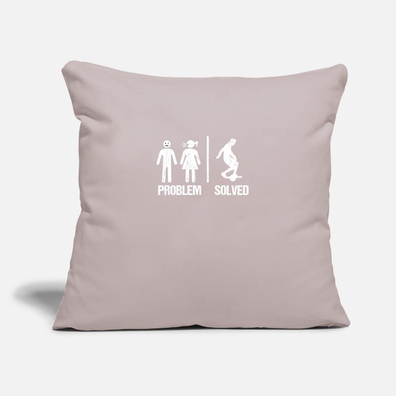 Problem Solved Shirt Onewheel Gift Sofa pillowcase 17,3'' x 17,3'' (45 x 45 cm)