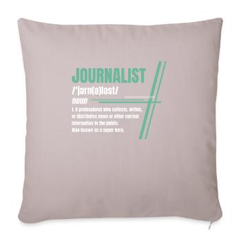Journalist Definition Shirt Gift - Sofa pillowcase 17,3'' x 17,3'' (45 x 45 cm) - light taupe - Front