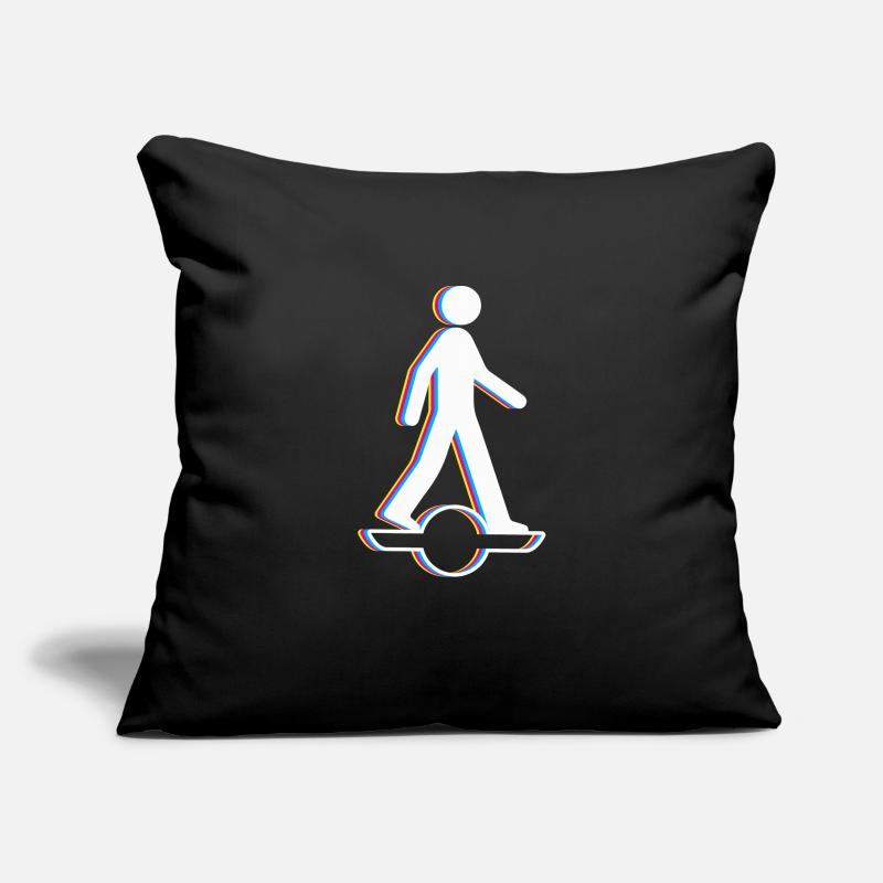 Strichmännchen Onewheel Shirt Geschenk Sofakissenbezug 45 x 45 cm