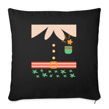 Elves Christmas Christmas Gift - Sofa pillowcase 17,3'' x 17,3'' (45 x 45 cm) - black - Front