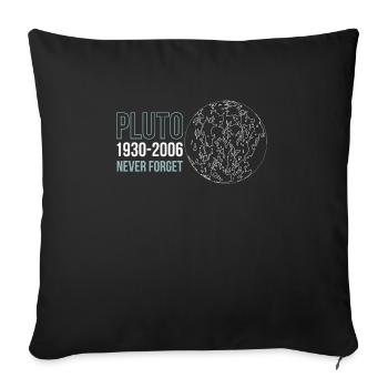 Pluto 1930-2006 Never Forget - Sofakissenbezug 45 x 45 cm - Schwarz - Vorne