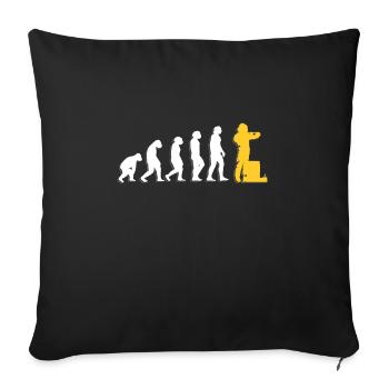 Evolution Beekeeper Imker Shirt Geschenk - Sofakissenbezug 45 x 45 cm - Schwarz - Vorne