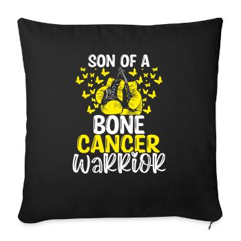 Bone Cancer Awareness Month Ribbon Son - Sofa pillowcase 17,3'' x 17,3'' (45 x 45 cm) - black - Front