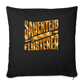 Sourdough Whisperer Baker Master Baker Baking - Sofa pillowcase 17,3'' x 17,3'' (45 x 45 cm) - black - Front