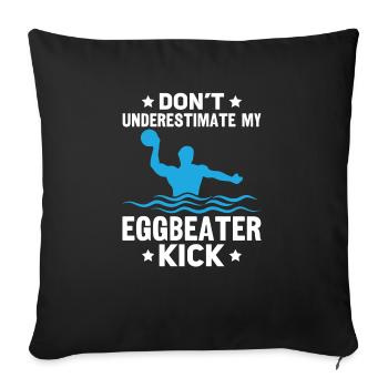 Water Polo Wasserball - Sofakissenbezug 45 x 45 cm - Schwarz - Vorne