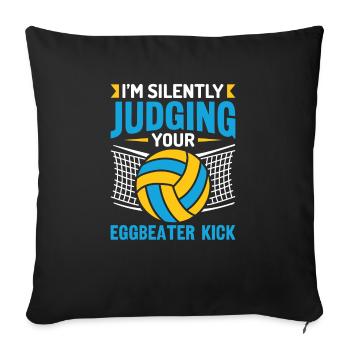 Water Polo Wasserball - Sofa pillowcase 17,3'' x 17,3'' (45 x 45 cm) - black - Front