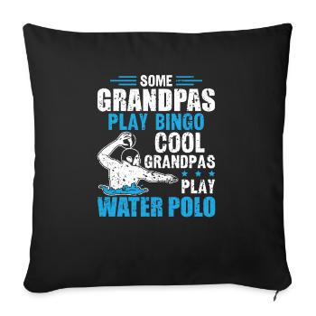 Water Polo Wasserball - Sofa pillowcase 17,3'' x 17,3'' (45 x 45 cm) - black - Front